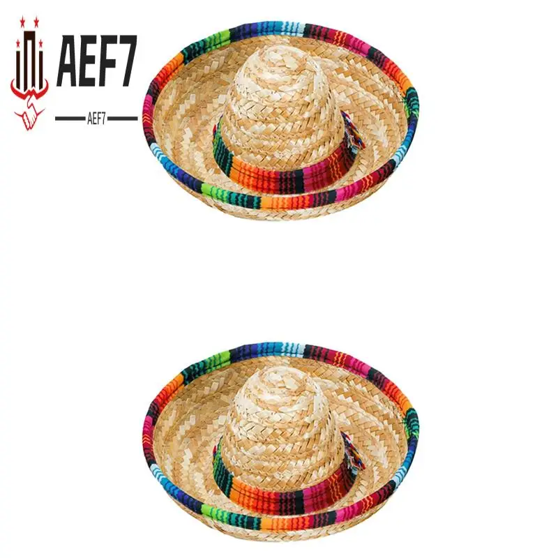 AEF7-6 Pack Small Sombrero Hats, 6.5 Inch Natural Straw Hats Sombrero Party Hats Dolls Pets Themed Party Decoration Supplies
AEF7-6 Pack Small Sombrero Hats, 6.5 Inch Natural Straw Hats Sombrero Party Hats Dolls Pets Themed Party Decoration Supplies
