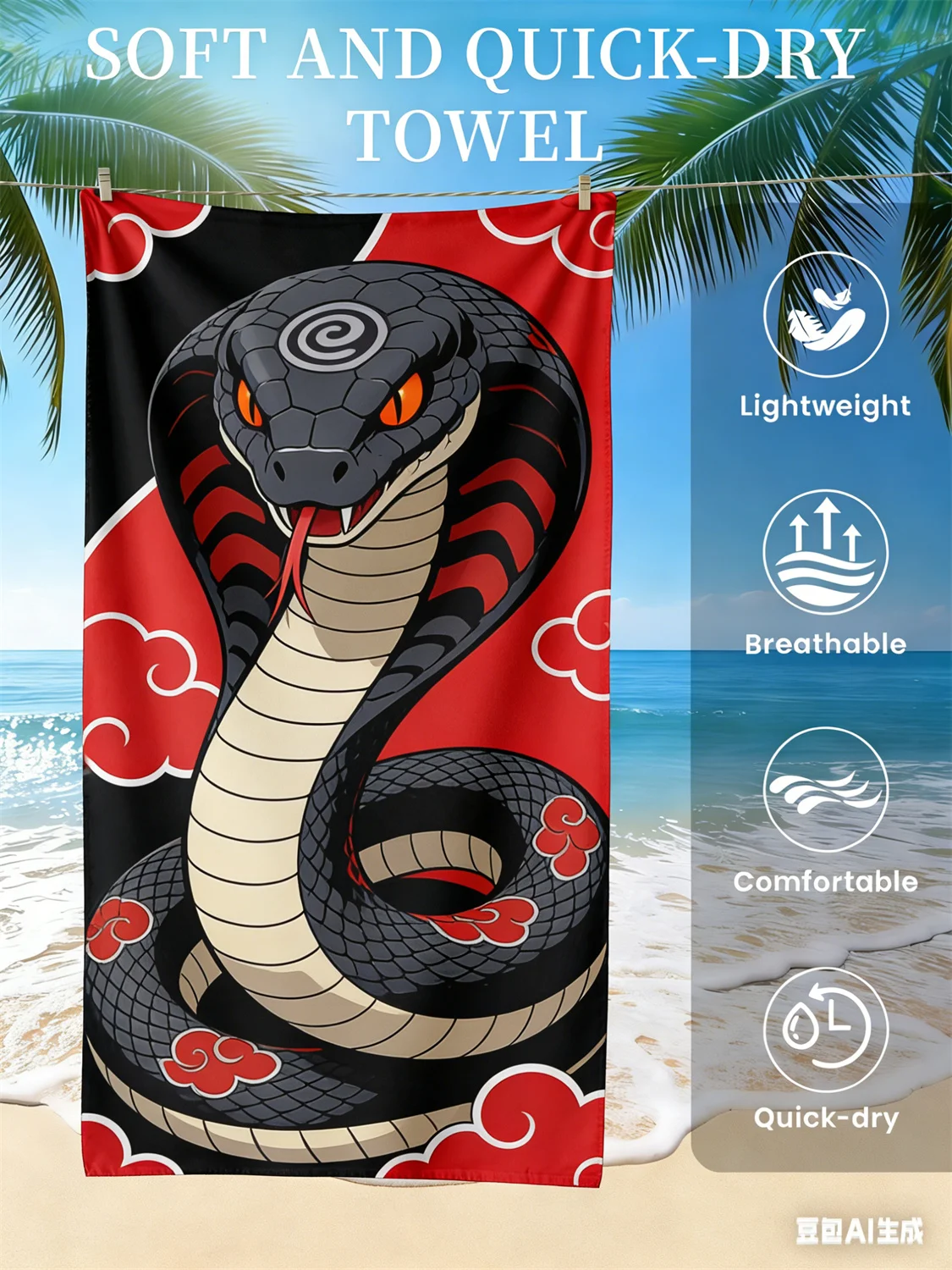 Naruto Beach Towel, Anime Fan Favorite Character Print Quick-Dry Towel for Beach, Pool, Vacation and Anime Enthusiasts
Naruto Beach Towel, Anime Fan Favorite Character Print Quick-Dry Towel for Beach, Pool, Vacation and Anime Enthusiasts