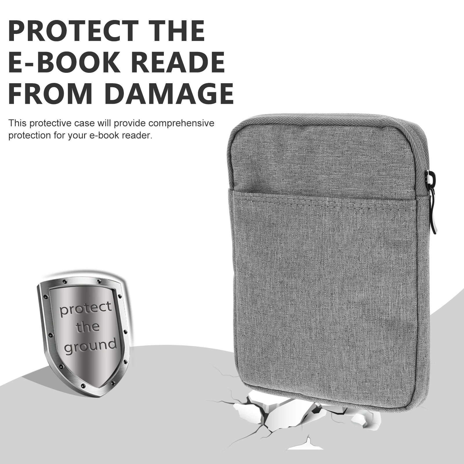 E reader Case 6 inch Light Grey Waterproof 300D Polyester Travel Sleeve Portable E Reader Bag Ebook Reader Bag
E reader Case 6 inch Light Grey Waterproof 300D Polyester Travel Sleeve Portable E Reader Bag Ebook Reader Bag