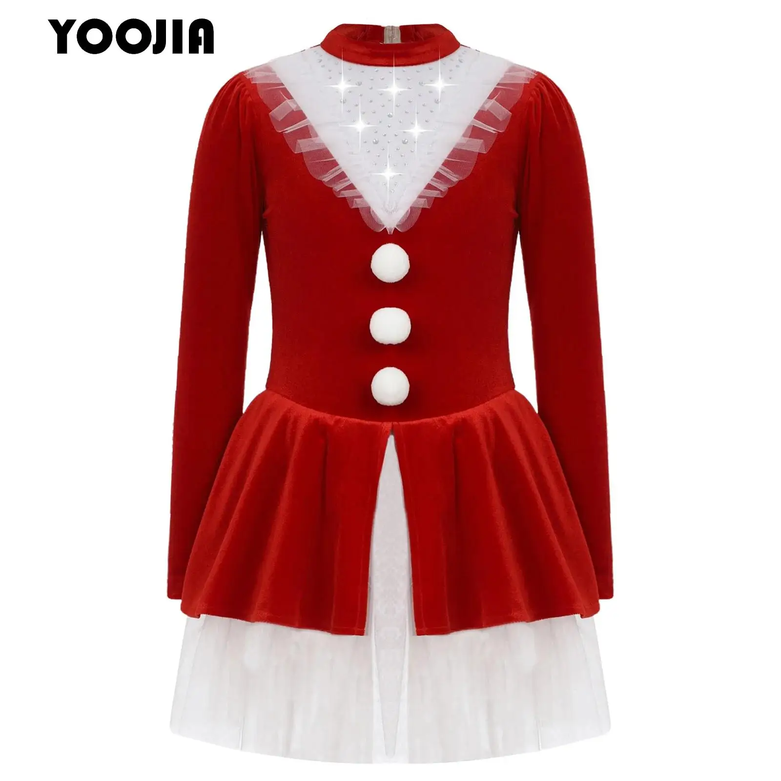 Kids Girls Christmas Dance Tutu Dress Miss Santa Xmas Figure Ice Skating Leotard Dress Snowman Cosplay Party Performance Costume
Kids Girls Christmas Dance Tutu Dress Miss Santa Xmas Figure Ice Skating Leotard Dress Snowman Cosplay Party Performance Costume