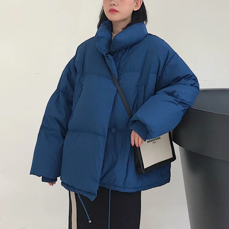 Fashion Korean Coat Women Winter Jacket High Collar Drawstring Long Sleeve Top Parkas Warm Solid Casual Women's Down Jacket 2024
Fashion Korean Coat Women Winter Jacket High Collar Drawstring Long Sleeve Top Parkas Warm Solid Casual Women's Down Jacket 2024