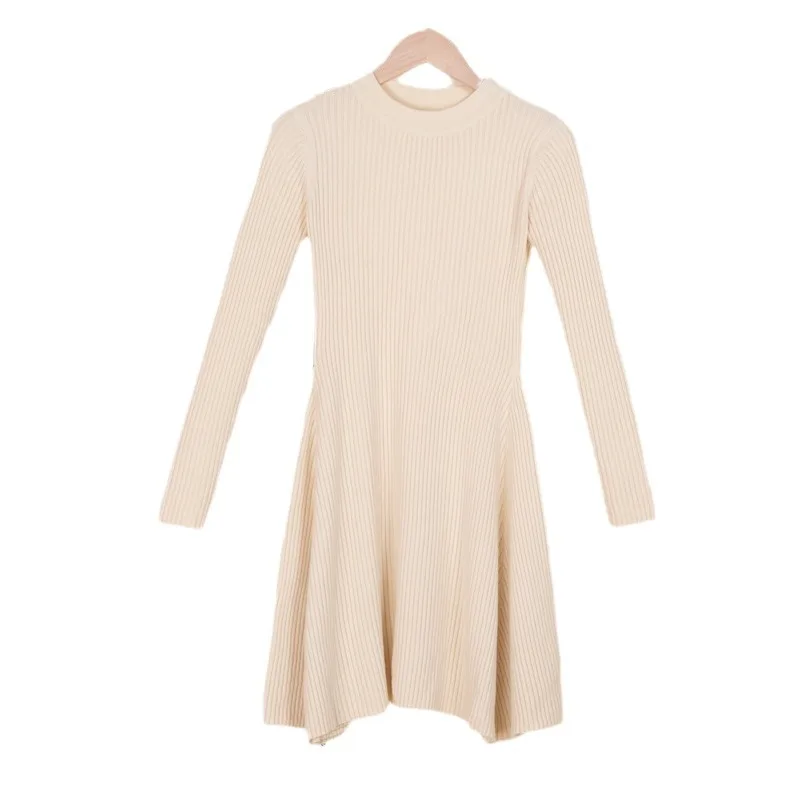 Autumn And Winter Slim Skirt Long Sleeve Knitted Dress Round Neck New women's Bag Hip Skirt Sweater Long Skirt Big Swing Skirt
Autumn And Winter Slim Skirt Long Sleeve Knitted Dress Round Neck New women's Bag Hip Skirt Sweater Long Skirt Big Swing Skirt