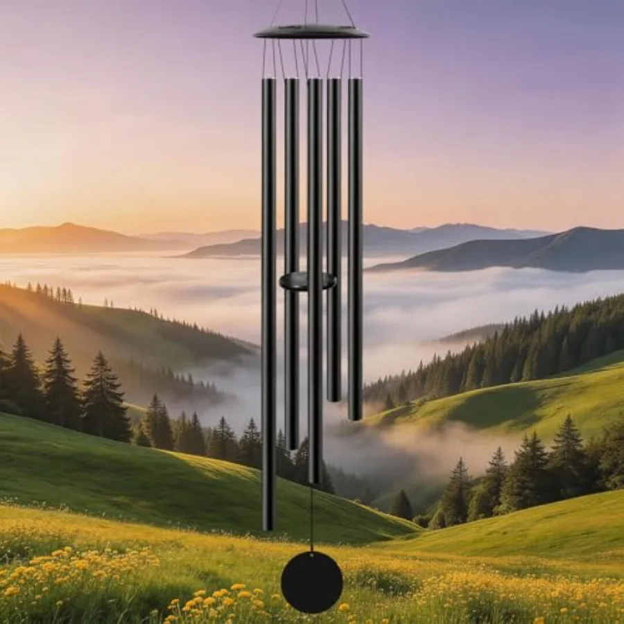 Outdoor garden patio balcony porch decor: extra large 60 deep-tone soothing aluminum wind chimes in silver, tuned for rich reso
Outdoor garden patio balcony porch decor: extra large 60 deep-tone soothing aluminum wind chimes in silver, tuned for rich reso