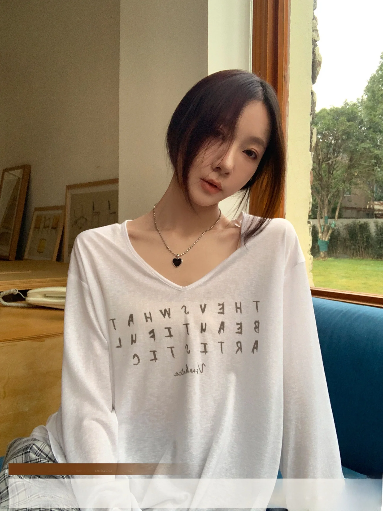 Lcellose Fiber UV Protection Casual Women's T-irt Comfortable Cool Feeling Loose Fit Sunscreen Cover up Versatile Sle
Lcellose Fiber UV Protection Casual Women's T-irt Comfortable Cool Feeling Loose Fit Sunscreen Cover up Versatile Sle