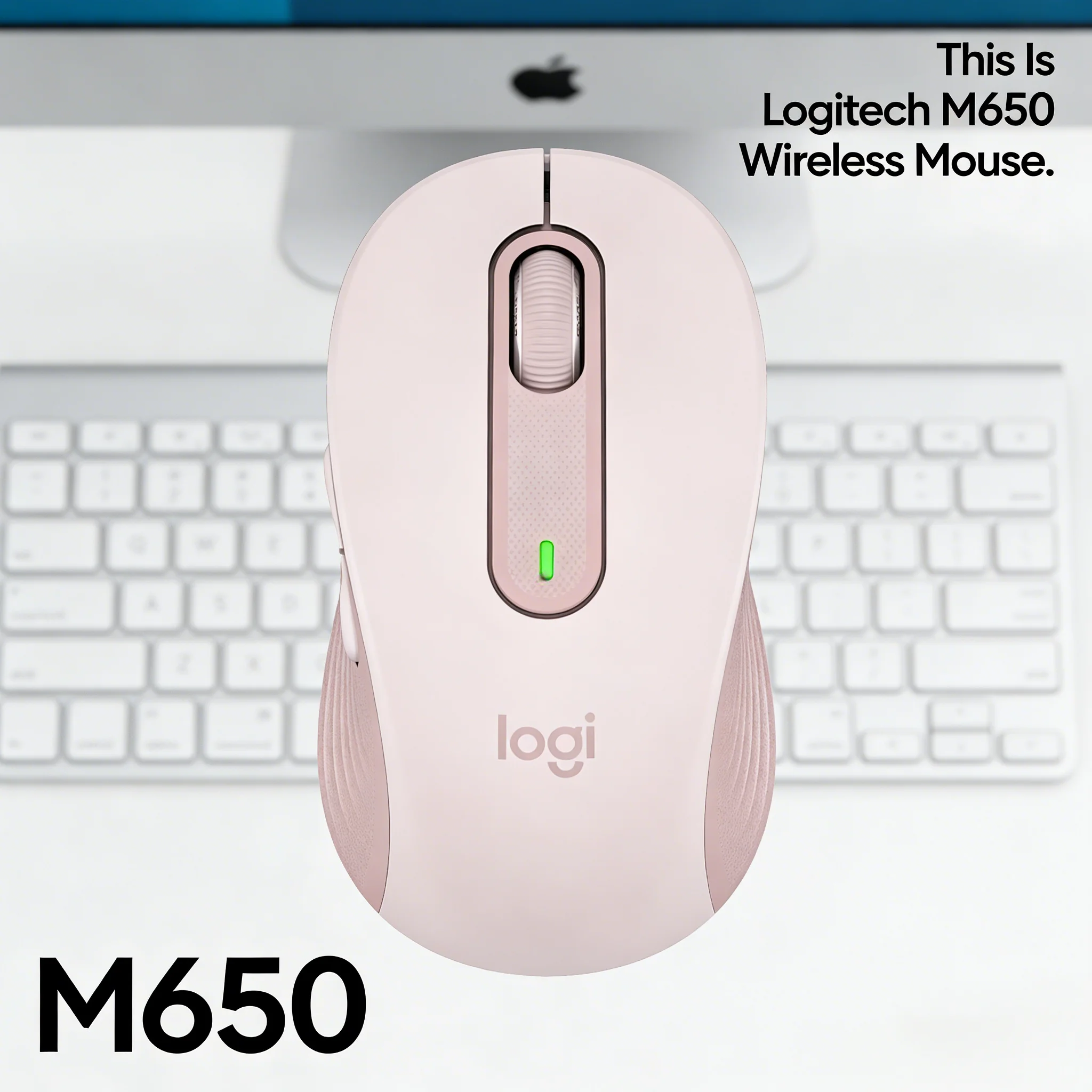 M650 /M650L Medium-Small Hand Wireless Mouse 2000DPI Precision Ergonomic Arc