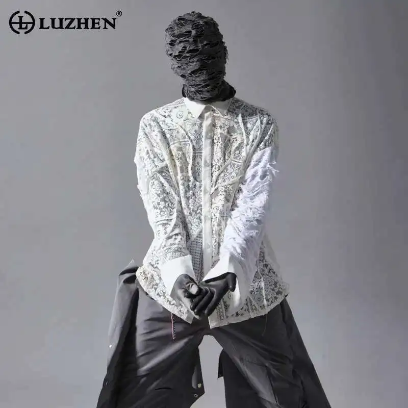 LUZHEN 2025 New Original High Street Wear Men's Fashion Personalized Hollow Embroidery Pattern Long Sleeve Shirts Clothes LZ9558
LUZHEN 2025 New Original High Street Wear Men's Fashion Personalized Hollow Embroidery Pattern Long Sleeve Shirts Clothes LZ9558