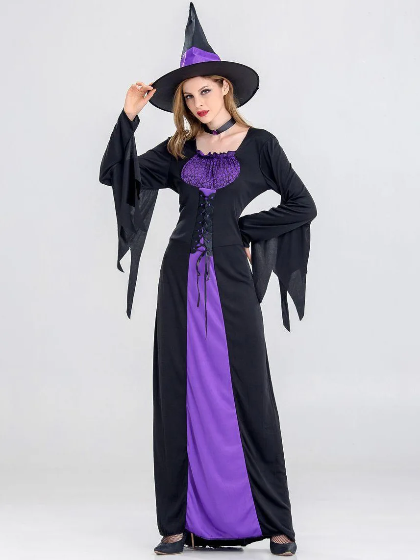 SXXL Halloween Purple Witch Costume Dress Uniform Performance Dance Party Women's Fashionable Traditional Ethnic Outfit
SXXL Halloween Purple Witch Costume Dress Uniform Performance Dance Party Women's Fashionable Traditional Ethnic Outfit