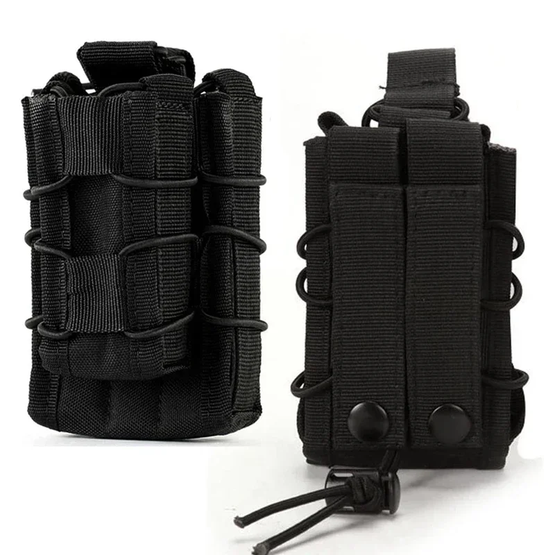 Double Magazine Pouch, Tactical Holder for Single Rifle and Pistol Clips, Molle Compatible for Hunting and Outdoor Activities
Double Magazine Pouch, Tactical Holder for Single Rifle and Pistol Clips, Molle Compatible for Hunting and Outdoor Activities
