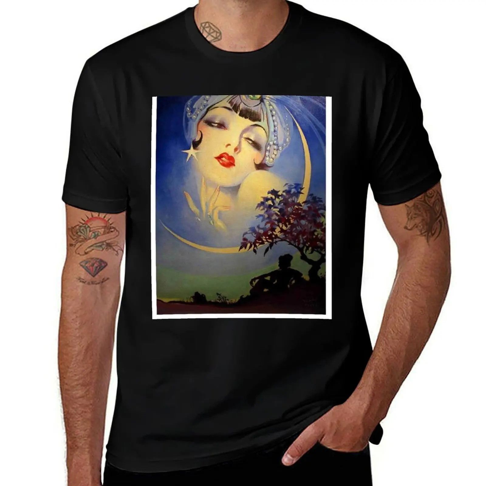 LADY in the MOON : Vintage 1927 Magazine Advertising Print T-Shirt cute clothes T-shirts man mens designer t shirt
LADY in the MOON : Vintage 1927 Magazine Advertising Print T-Shirt cute clothes T-shirts man mens designer t shirt