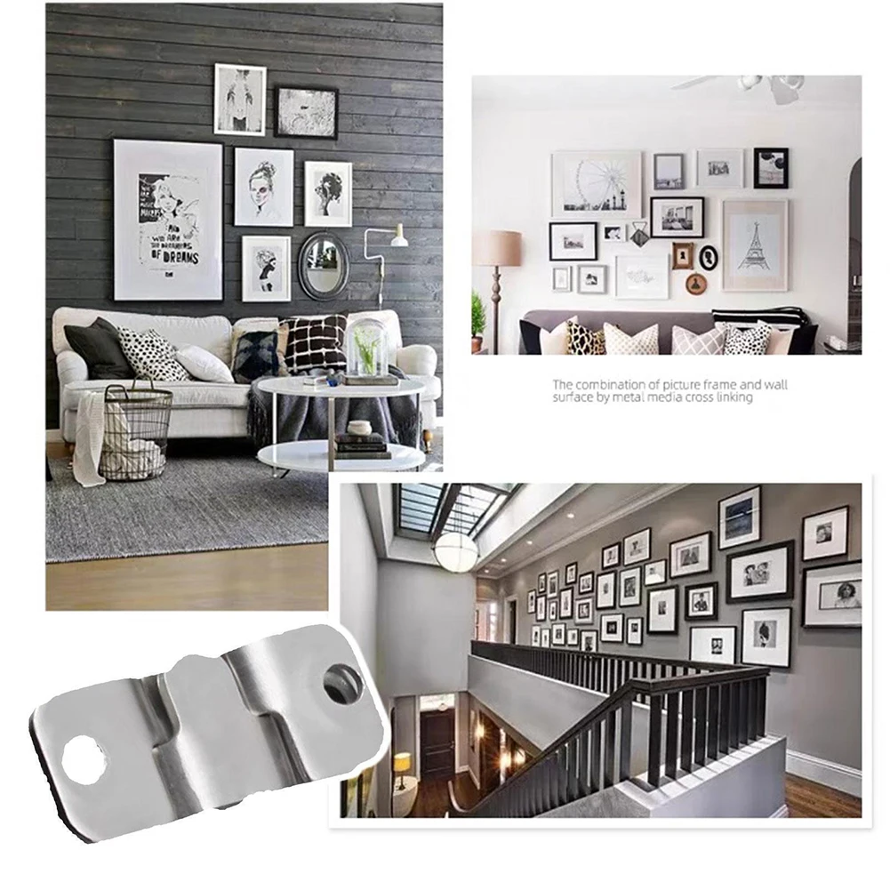 10PCS Stainless Steel Hook Set Interlocking Pad For Photo Frame Hanging Picture Hardware Pendant Decoration Accessories
10PCS Stainless Steel Hook Set Interlocking Pad For Photo Frame Hanging Picture Hardware Pendant Decoration Accessories