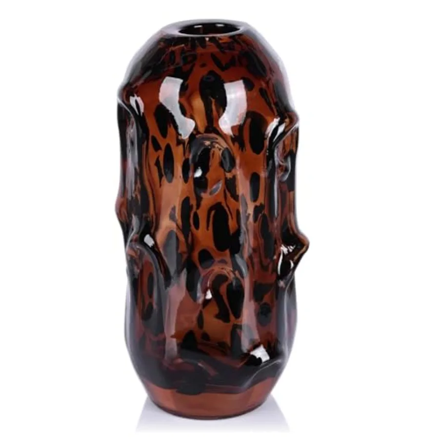 Tortoise Shell Vase Amber Glass Vase for Home Office Bathroom Decor Unique Amber Flower Vase Centerpieces Art Glass Vase for Li
Tortoise Shell Vase Amber Glass Vase for Home Office Bathroom Decor Unique Amber Flower Vase Centerpieces Art Glass Vase for Li