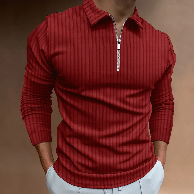 Men's Europe and the United States autumn and winter Amazon new POLO shirt zipper striped long-sleeved lapel polo shirt
Men's Europe and the United States autumn and winter Amazon new POLO shirt zipper striped long-sleeved lapel polo shirt
