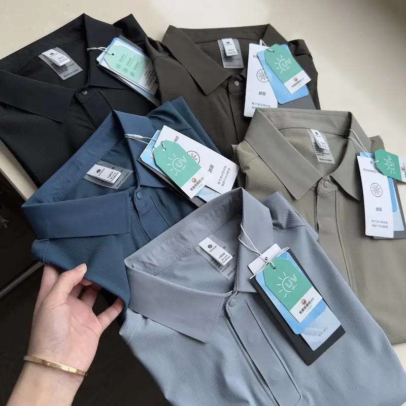 Ice Silk Mesh Cool Feeling Breathable Quick Dry Short Sleeve Shirt Men's Sporty Casual Regular Fit Nylon Fabric Summer
Ice Silk Mesh Cool Feeling Breathable Quick Dry Short Sleeve Shirt Men's Sporty Casual Regular Fit Nylon Fabric Summer