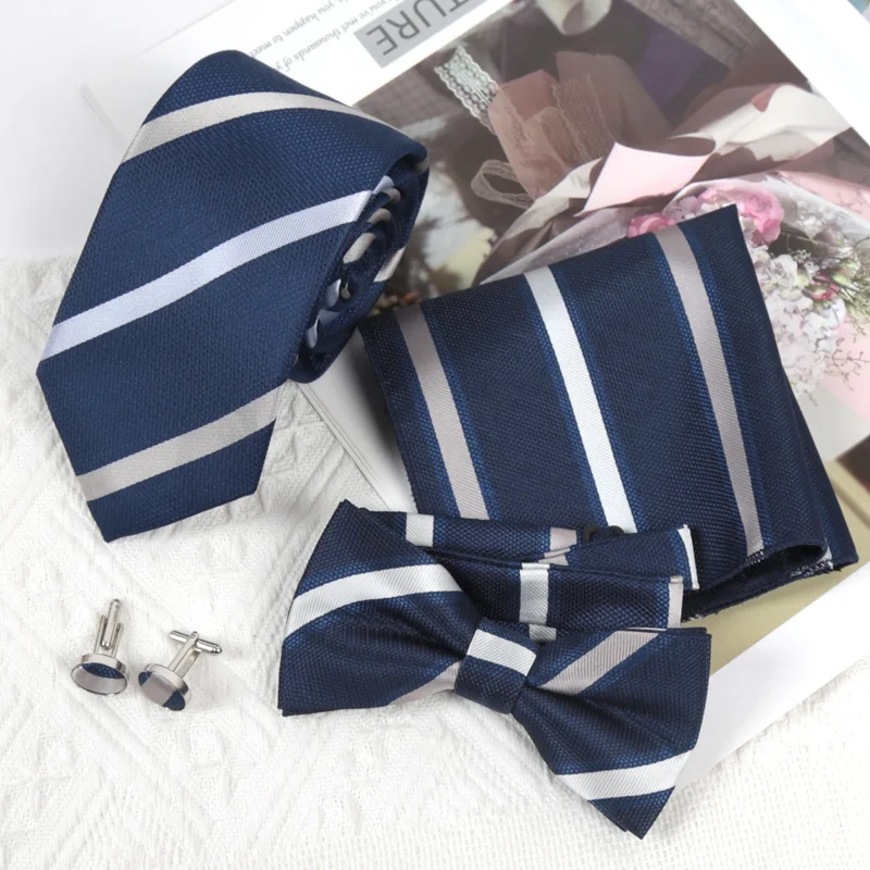 Men's Tie Classic Stripe 7cm Jacquard Blue Stripes Necktie Daily Wear Cravat Wedding Party Dress Accessories Gift for Man Bowtie
Men's Tie Classic Stripe 7cm Jacquard Blue Stripes Necktie Daily Wear Cravat Wedding Party Dress Accessories Gift for Man Bowtie