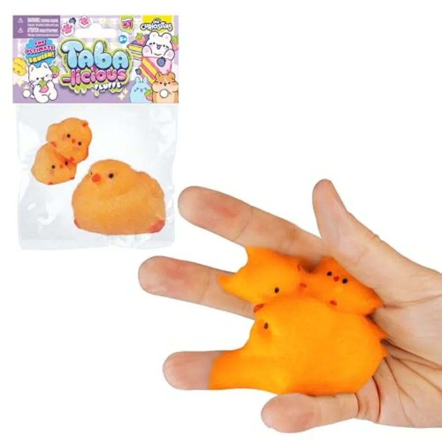 ORB Tabalicious Fluffs TABA Squishy Chick Family Set Orange - 3 Squishy Chicks with Flocking - Soft, Sticky, TABA Squishies - F
ORB Tabalicious Fluffs TABA Squishy Chick Family Set Orange - 3 Squishy Chicks with Flocking - Soft, Sticky, TABA Squishies - F