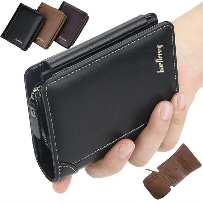 1PC Men PU Leather short Wallet With Zipper Coin Pocket Vintage Big Capacity Male Short Money Purse Card Holder
1PC Men PU Leather short Wallet With Zipper Coin Pocket Vintage Big Capacity Male Short Money Purse Card Holder