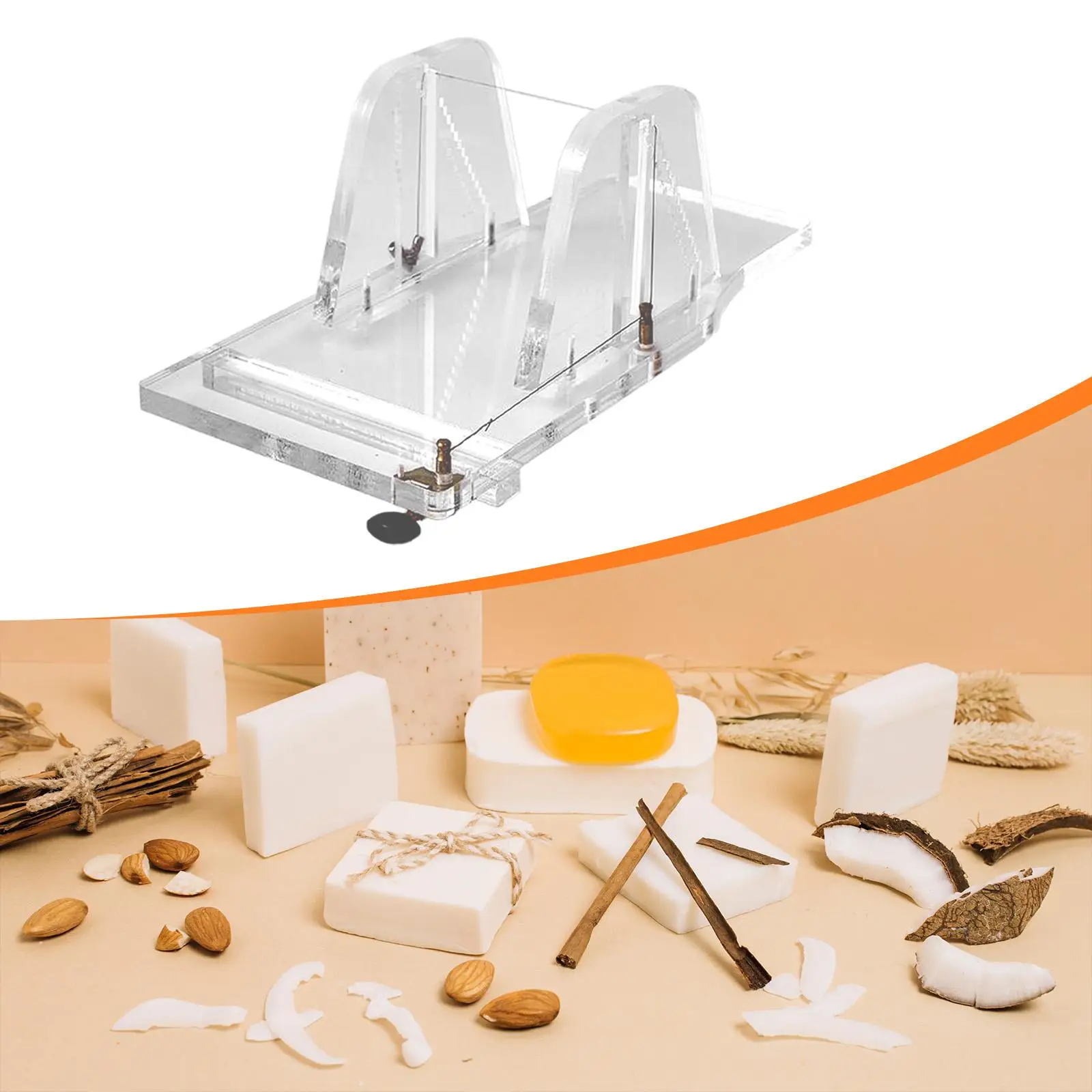 Slab Soap Cutter Versatile Acrylic with Scale Manual Convenient Wear Resistant Loaf Slicer for Kitchen Butter Candles Cake
Slab Soap Cutter Versatile Acrylic with Scale Manual Convenient Wear Resistant Loaf Slicer for Kitchen Butter Candles Cake