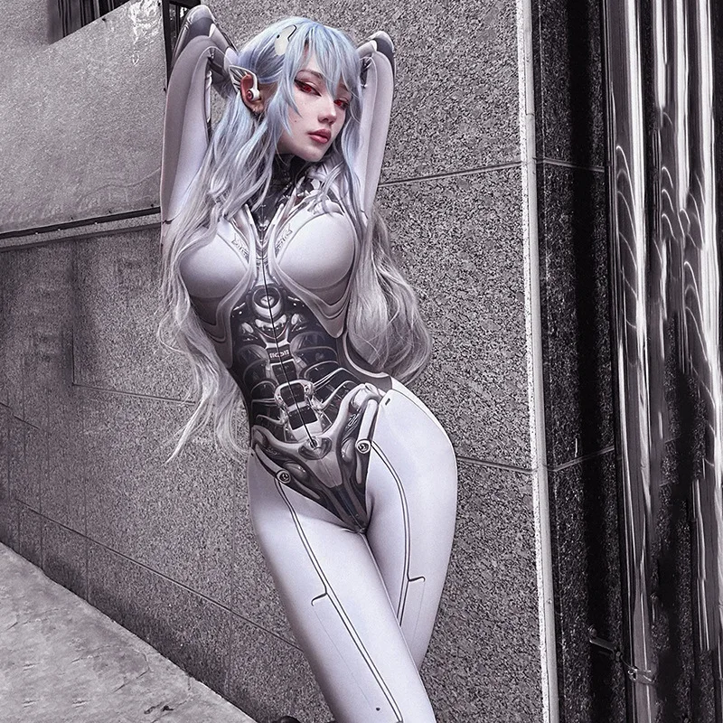 Goth Dark 3D Printed Cosplay Bodycon Jumpsuits Techwear Long Sleeve Gothic Punk Playsuits Anime Women Mock Neck Zip Bodysuit
Goth Dark 3D Printed Cosplay Bodycon Jumpsuits Techwear Long Sleeve Gothic Punk Playsuits Anime Women Mock Neck Zip Bodysuit