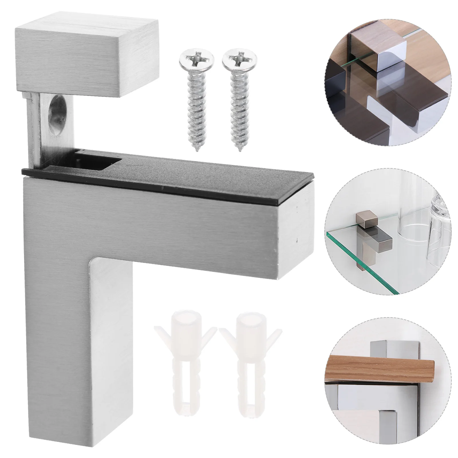 2pcs Glass Shelf Bracket Adjustable Heavy Duty Wall Mount For Bathroom Wine Cabinet Display Metal Brackets Support
2pcs Glass Shelf Bracket Adjustable Heavy Duty Wall Mount For Bathroom Wine Cabinet Display Metal Brackets Support