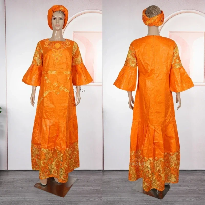 African Traditional Plus Size For Women Dubai Turkey Embroidered Orange Bazin Riche Lace Dress Wedding Party Djellaba Gown 2026
African Traditional Plus Size For Women Dubai Turkey Embroidered Orange Bazin Riche Lace Dress Wedding Party Djellaba Gown 2026