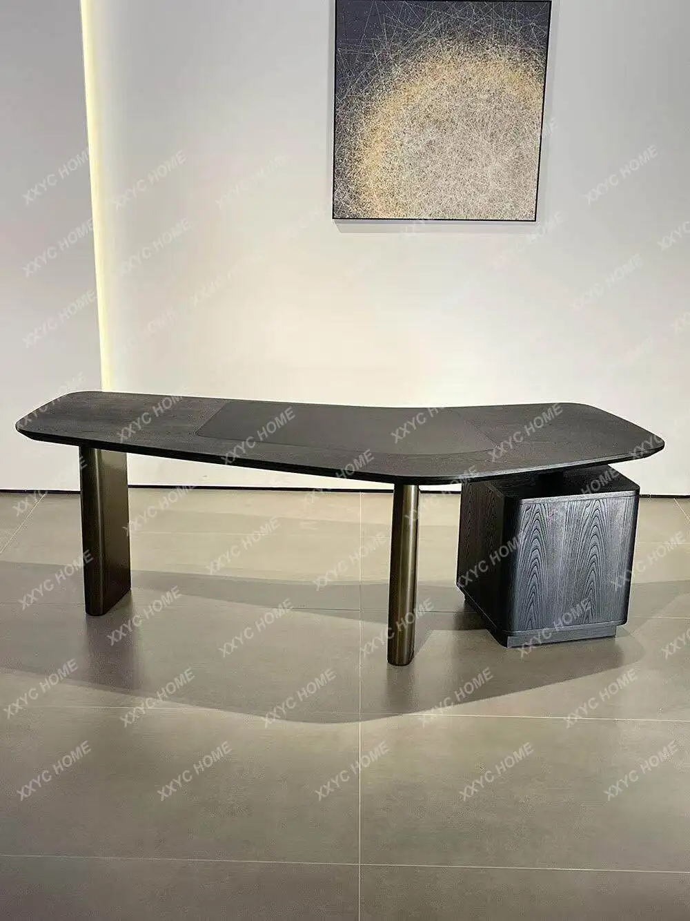 FF minimalist, solid wood desk, modern minimalist high-end irregular office, computer desk
FF minimalist, solid wood desk, modern minimalist high-end irregular office, computer desk