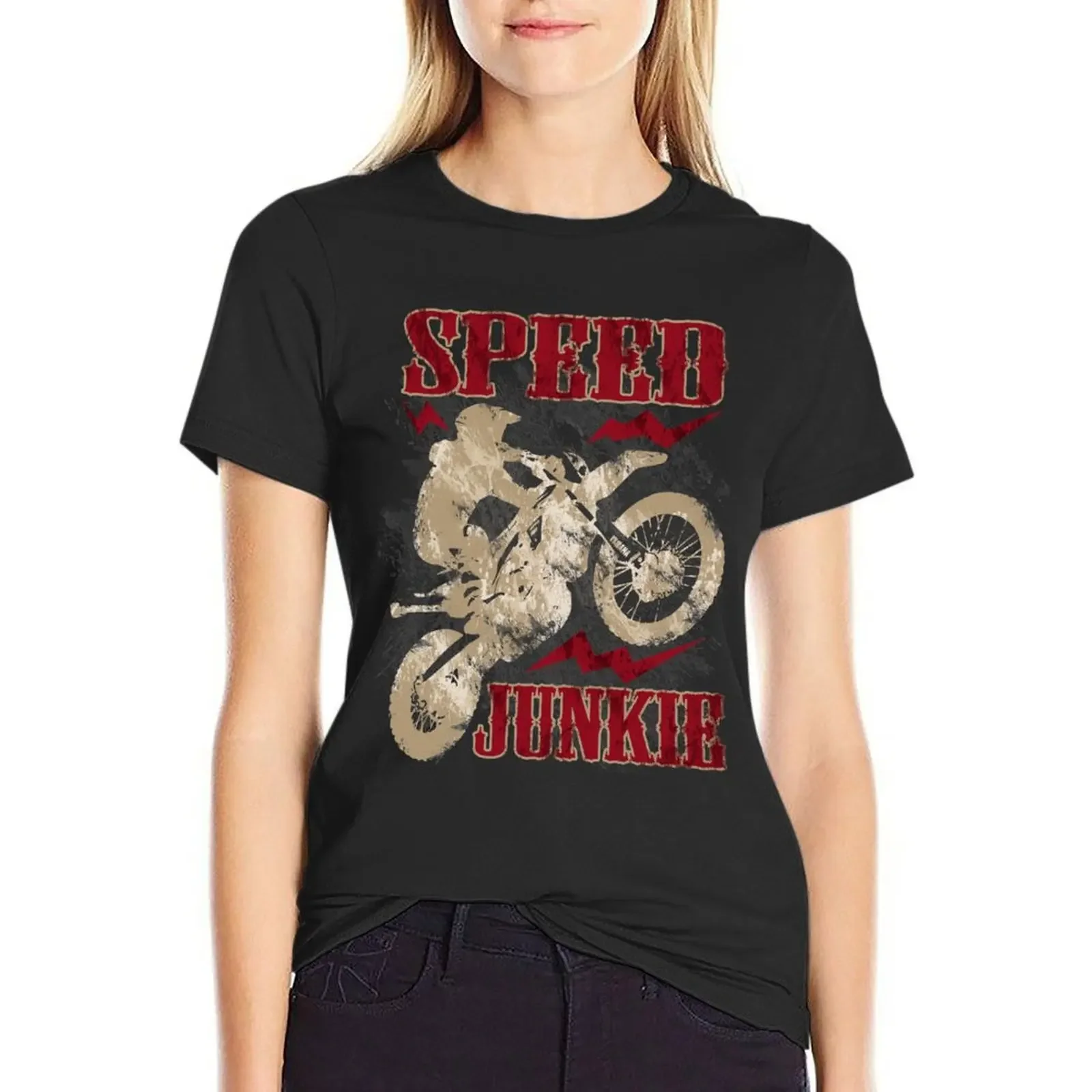 Speed Junkie - Offroads Motorbike Racing Extreme Sports T-Shirt sports fans sublime summer tops plain t shirts for Women
Speed Junkie - Offroads Motorbike Racing Extreme Sports T-Shirt sports fans sublime summer tops plain t shirts for Women