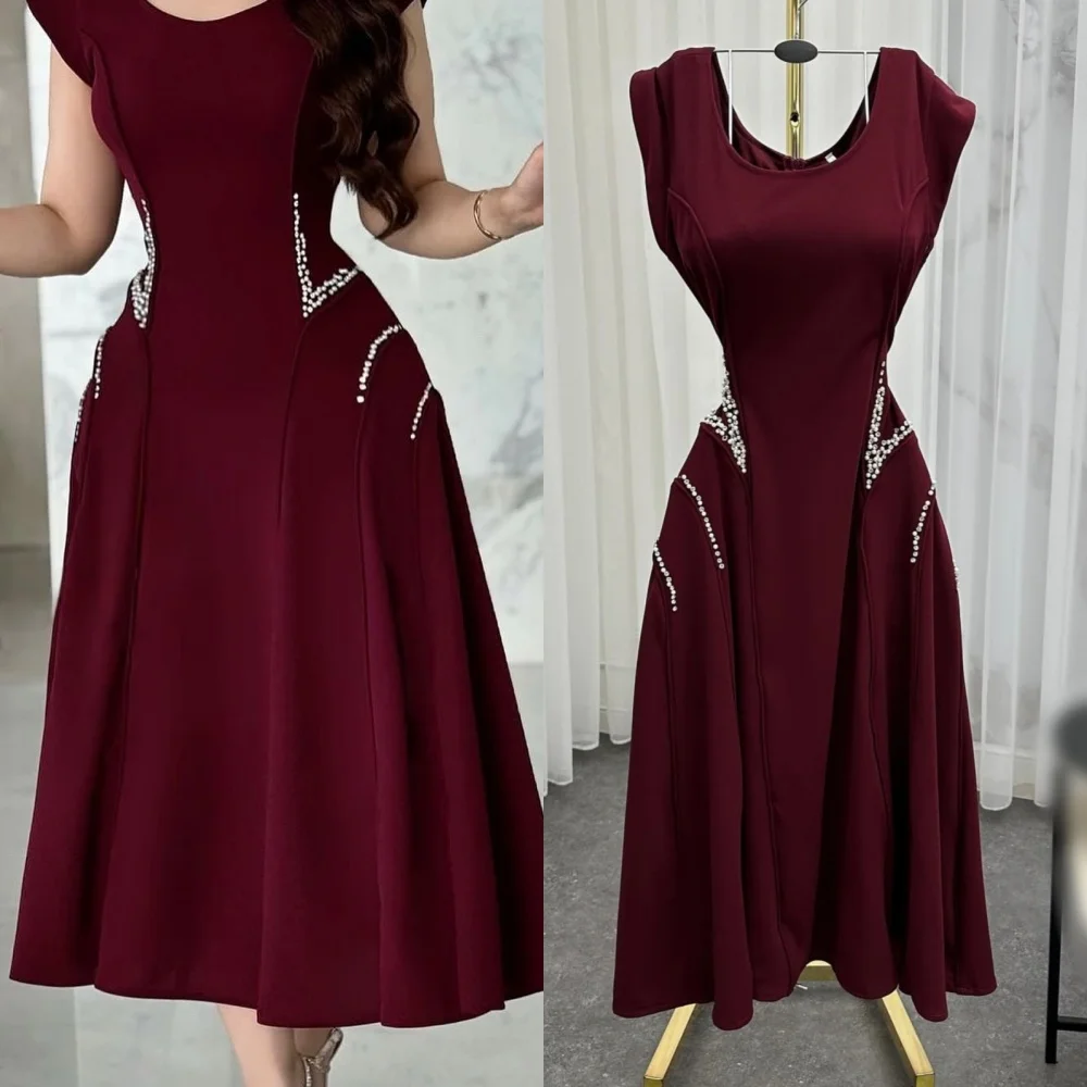 Customized Jersey Sequined O-Neck A-line Midi Dresses Bespoke Occasion Simple Classic Sizes Available Party
Customized Jersey Sequined O-Neck A-line Midi Dresses Bespoke Occasion Simple Classic Sizes Available Party