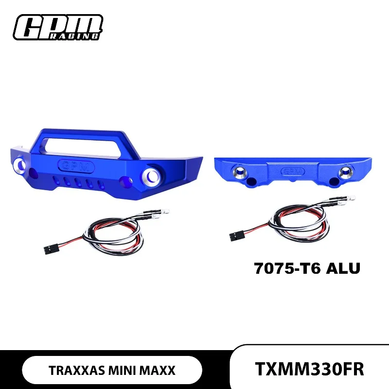 TRAXXAS MINI MAXX Aluminum 7075 Front & Rear Bumper Set with LED Lights - Heavy Duty Upgrade Parts for RC Monster Truck Off-Road
TRAXXAS MINI MAXX Aluminum 7075 Front & Rear Bumper Set with LED Lights - Heavy Duty Upgrade Parts for RC Monster Truck Off-Road