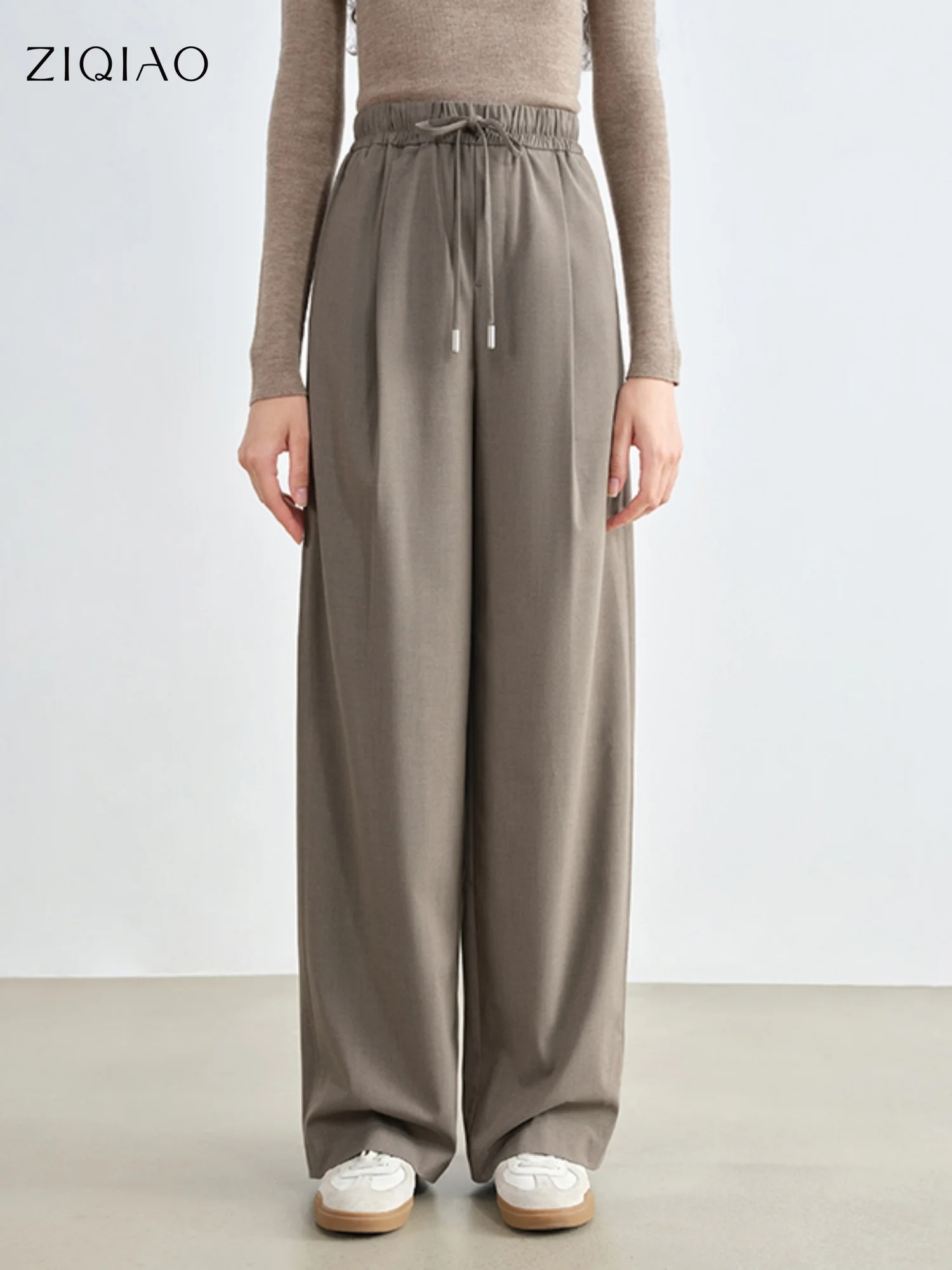 ZIQIAO 2025 Women's Elastic Waist Banana Pants - Flowy Trousers for Pear Shape Body, High Waisted Wide Leg Casual Pants 
ZIQIAO 2025 Women's Elastic Waist Banana Pants - Flowy Trousers for Pear Shape Body, High Waisted Wide Leg Casual Pants