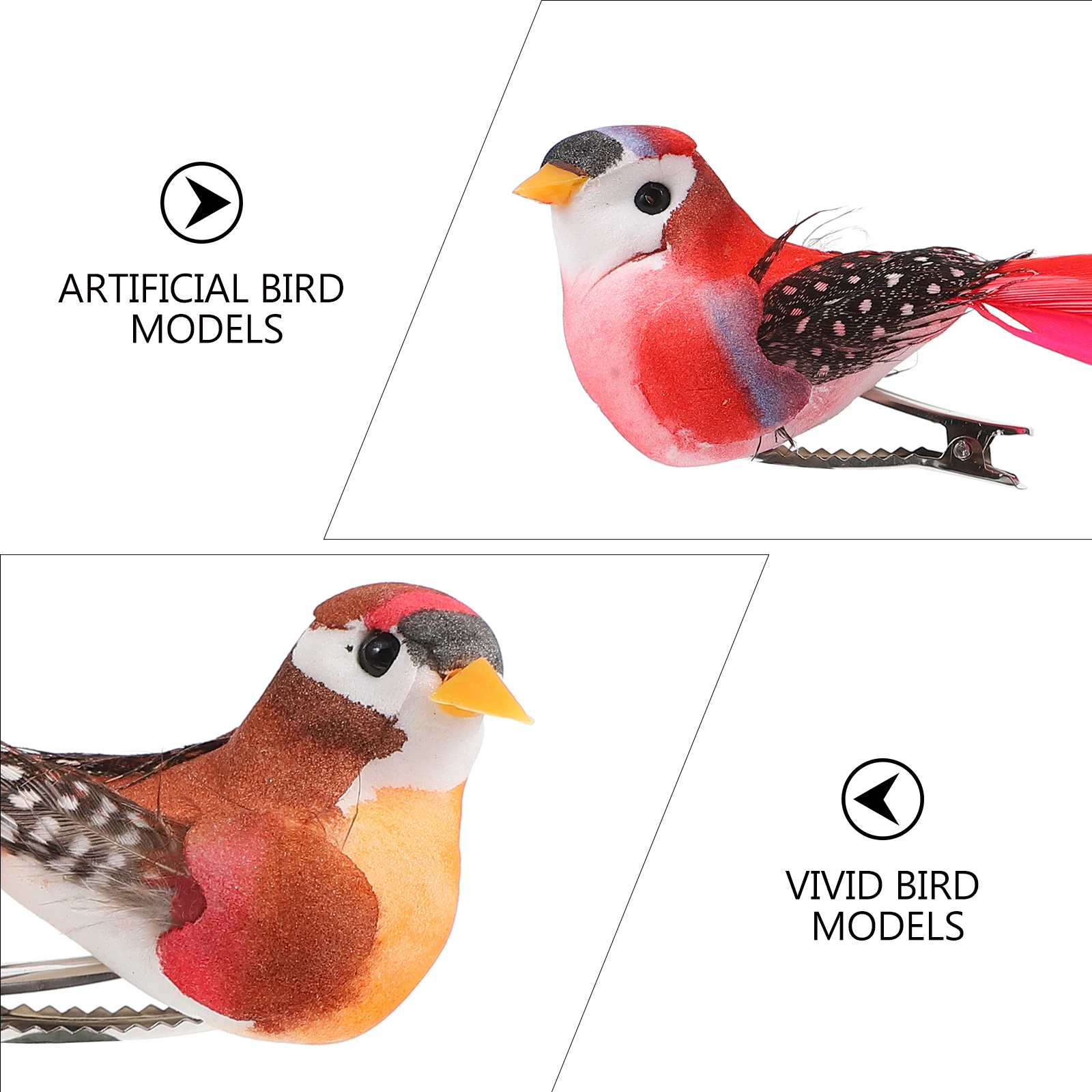 12 Pcs Bird Props Resilient Material Lifelike Adorable H Decorations Adorable H Creative Gifts
12 Pcs Bird Props Resilient Material Lifelike Adorable H Decorations Adorable H Creative Gifts
