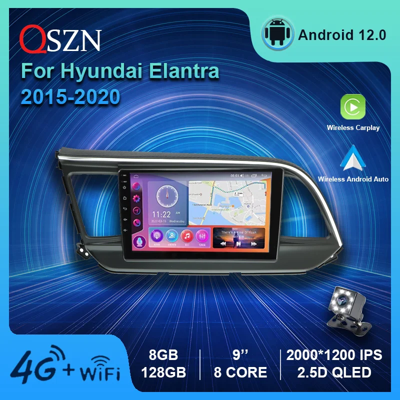 QSZN 2K QLED Android 12 Car Radio For Hyundai Elantra 6 2015 -2020 Multimedia Video Player GPS 4G Carplay Auto Navigation Stereo
QSZN 2K QLED Android 12 Car Radio For Hyundai Elantra 6 2015 -2020 Multimedia Video Player GPS 4G Carplay Auto Navigation Stereo