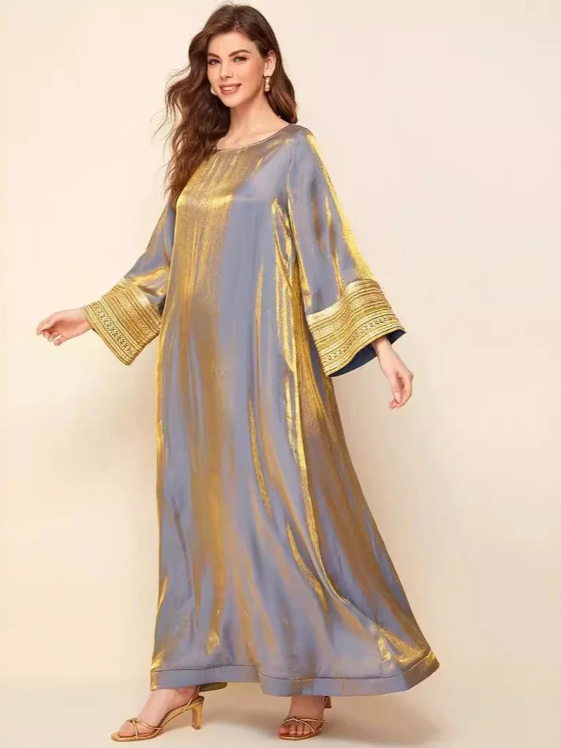 Women Silky Dress Dubai Abaya Eid Muslim Jalabiya Caftan Robe Ramadan Morocco Dubai Kaftan Vestidos Largos Summer Long Dresses
Women Silky Dress Dubai Abaya Eid Muslim Jalabiya Caftan Robe Ramadan Morocco Dubai Kaftan Vestidos Largos Summer Long Dresses