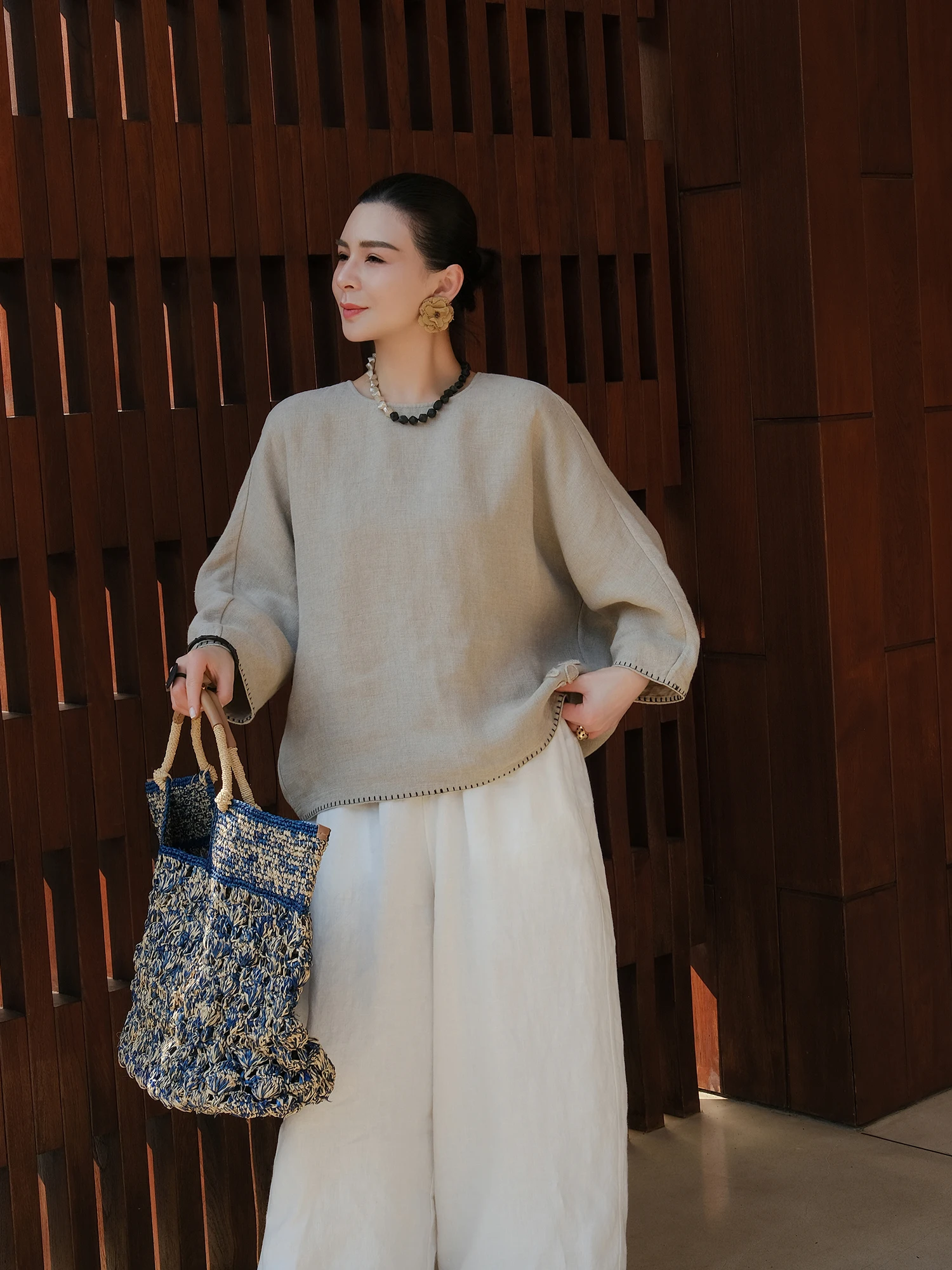 Женская футболка Mallin Original Design из льна с вышивкой, свободного кроя, с круглым вырезом, повседневная, с эффектом стройности
Женская футболка Mallin Original Design из льна с вышивкой, свободного кроя, с круглым вырезом, повседневная, с эффектом стройности