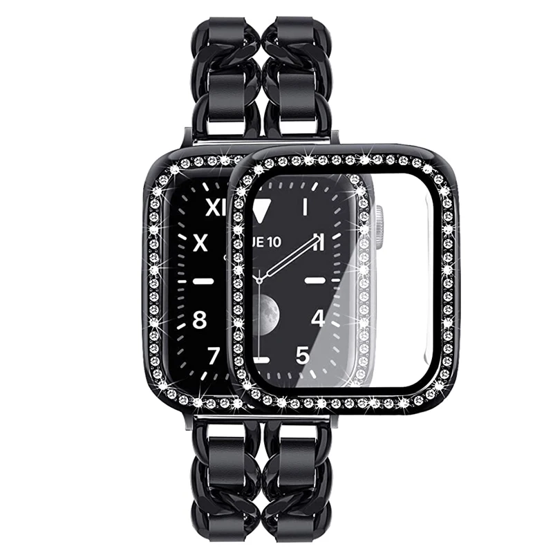 Metal Strap+Case For Apple Watch Band 45mm 41mm 44mm 40mm 42mm Protective Glass Case iWatch 8 7 6 5 4 3 SE Stainless Steel Belt
Metal Strap+Case For Apple Watch Band 45mm 41mm 44mm 40mm 42mm Protective Glass Case iWatch 8 7 6 5 4 3 SE Stainless Steel Belt