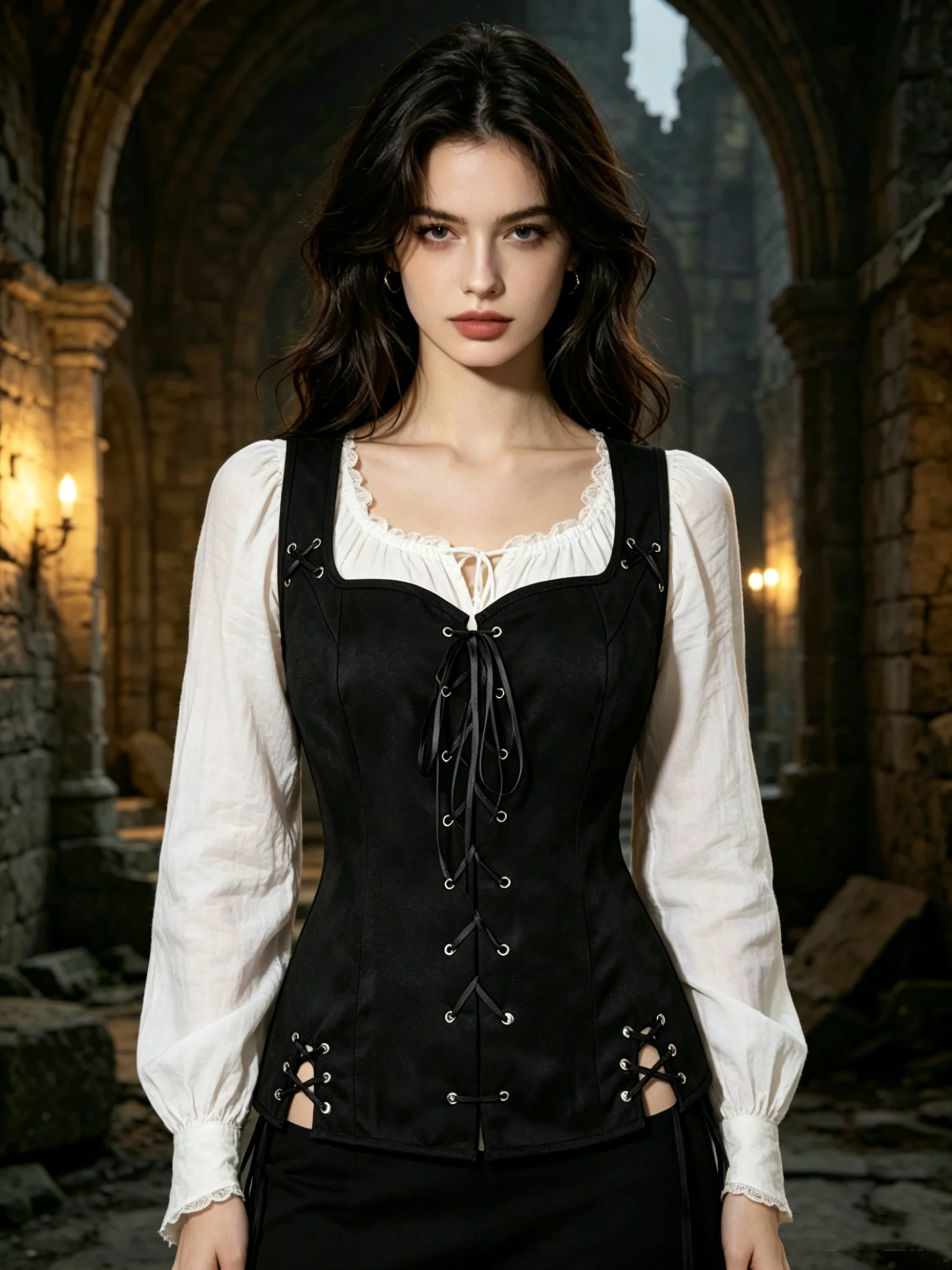 Women Pirate Costume Medieval Vest Cosplay Vintage Suede Corset Top Steampunk Renaissance Off Shoulder Blouse Brown Black Blue
Women Pirate Costume Medieval Vest Cosplay Vintage Suede Corset Top Steampunk Renaissance Off Shoulder Blouse Brown Black Blue