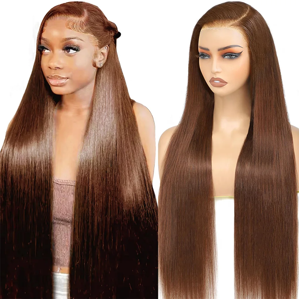 200 Density Chocolate Brown Bone Straight Human Hair Lace Wig 13x6 Transparent Frontal Lace 13x4 HD Frontal Lace Pre-plucked Wig
200 Density Chocolate Brown Bone Straight Human Hair Lace Wig 13x6 Transparent Frontal Lace 13x4 HD Frontal Lace Pre-plucked Wig