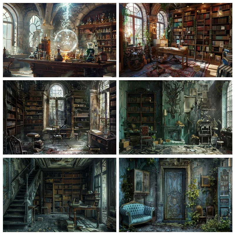 Disused Library Vintage Lab Ruins Photography Background Broken Room Magic Halloween Party Horror Theme Banner Photo Studio Prop
Disused Library Vintage Lab Ruins Photography Background Broken Room Magic Halloween Party Horror Theme Banner Photo Studio Prop