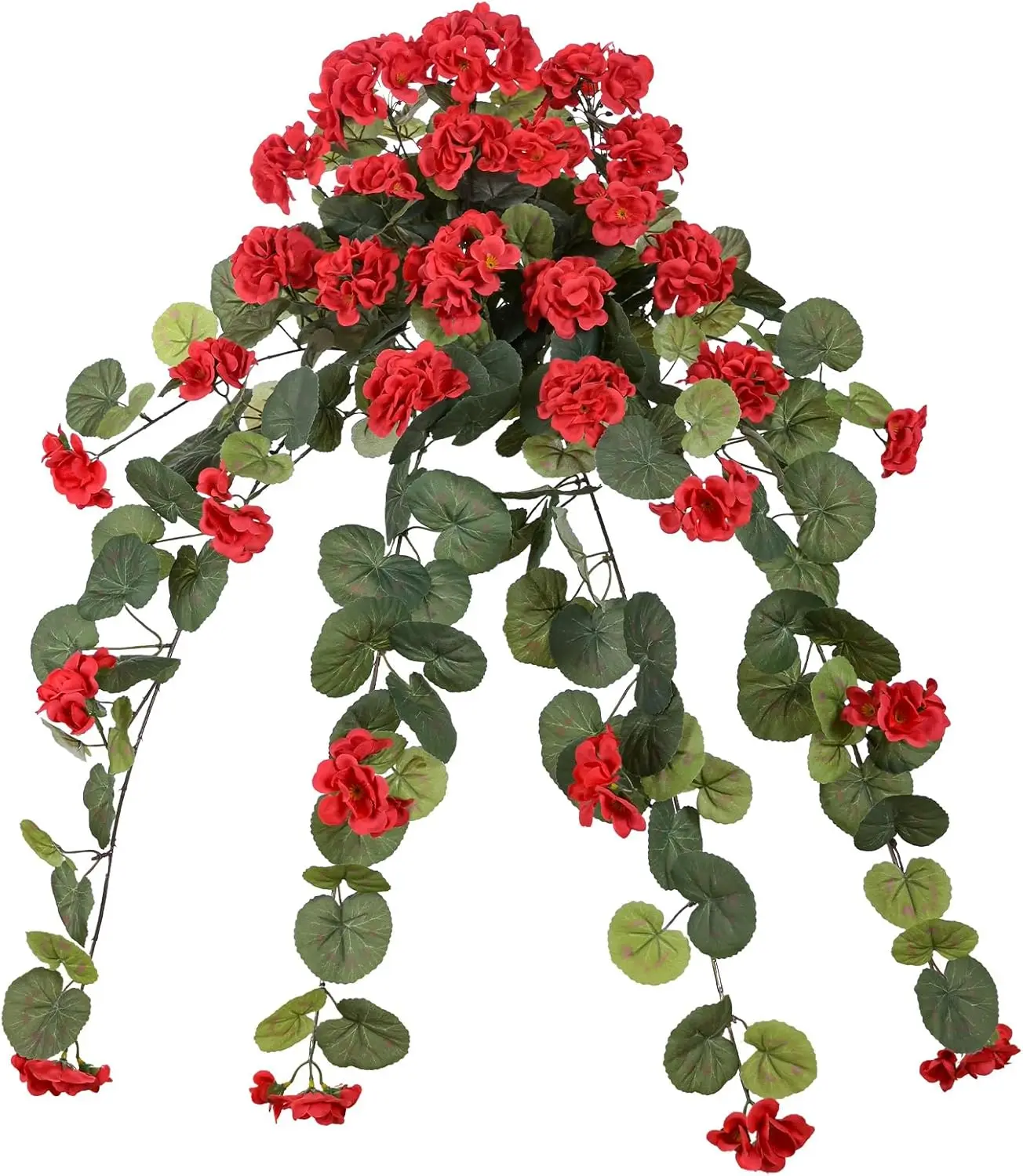 1 Pack Artificial Geranium Flower Vines UV Resistant Hanging Plants for Garden, Home, Patio, Balcony, Ceiling, Wall Decorations
1 Pack Artificial Geranium Flower Vines UV Resistant Hanging Plants for Garden, Home, Patio, Balcony, Ceiling, Wall Decorations