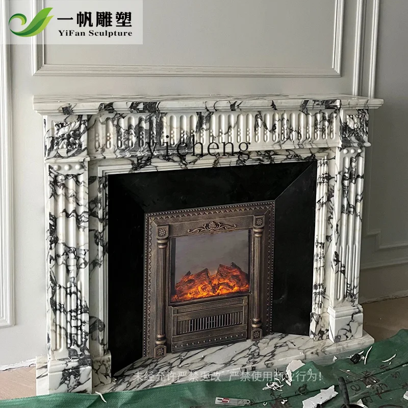 ZZ fireplace big flower white Bulgari stone living room entrance simple fireplace decoration cabinet
ZZ fireplace big flower white Bulgari stone living room entrance simple fireplace decoration cabinet