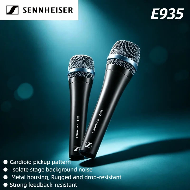 Набор из 2 динамических кардиоидных вокальных микрофонов Sennheiser E935 Pro для сцены, живого караоке, студийной записи и аудиозаписи, 2026 год
Набор из 2 динамических кардиоидных вокальных микрофонов Sennheiser E935 Pro для сцены, живого караоке, студийной записи и аудиозаписи, 2026 год