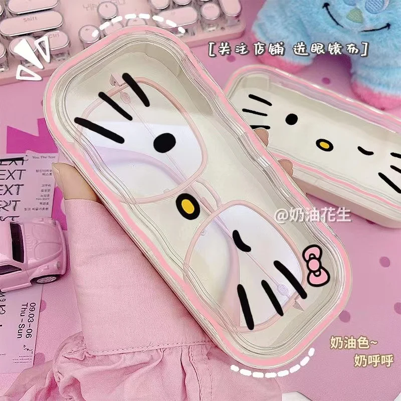 Sanrio Hello Kitty Glasses Storage Box Anime Kawaii Cute Cartoon Girly Heart Sunglasses Protective Case Gifts for Girls
Sanrio Hello Kitty Glasses Storage Box Anime Kawaii Cute Cartoon Girly Heart Sunglasses Protective Case Gifts for Girls
