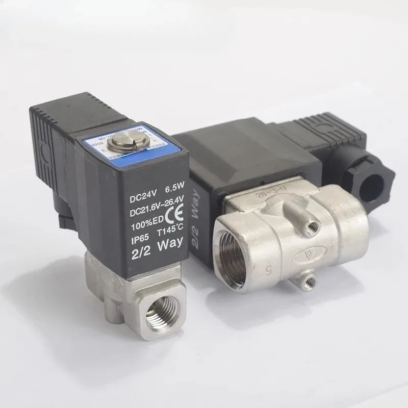 Fluid valve SU304 stainless steel water valve 2S030-08DC24V direct acting normally closed two-way solenoid valve
Fluid valve SU304 stainless steel water valve 2S030-08DC24V direct acting normally closed two-way solenoid valve