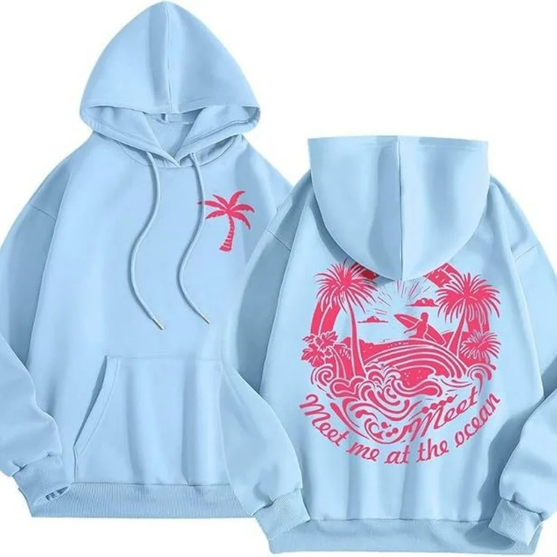 2025 Spring Light Blue Printed Casual Hoodie Suitable for Women Hoodies Full Casual Clothing Street Hip Hop Tops
2025 Spring Light Blue Printed Casual Hoodie Suitable for Women Hoodies Full Casual Clothing Street Hip Hop Tops