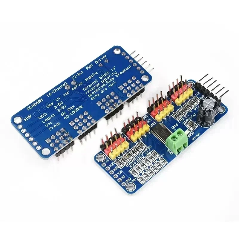 10pcs 16 Channel 12-bit PWM/Servo Driver-I2C interface PCA9685 module Raspberry pi shield module servo shield shield
10pcs 16 Channel 12-bit PWM/Servo Driver-I2C interface PCA9685 module Raspberry pi shield module servo shield shield