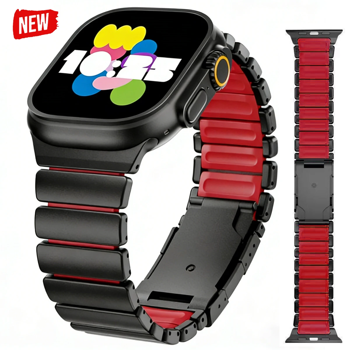 Мужской титановый ремешок для Apple Watch Ultra 3/2 49 мм, 46 мм, 45 мм, 44 мм, 42 мм, роскошный браслет для Iwatch Series 11, 10, 9, 8, 7, 6, SE, 5
Мужской титановый ремешок для Apple Watch Ultra 3/2 49 мм, 46 мм, 45 мм, 44 мм, 42 мм, роскошный браслет для Iwatch Series 11, 10, 9, 8, 7, 6, SE, 5