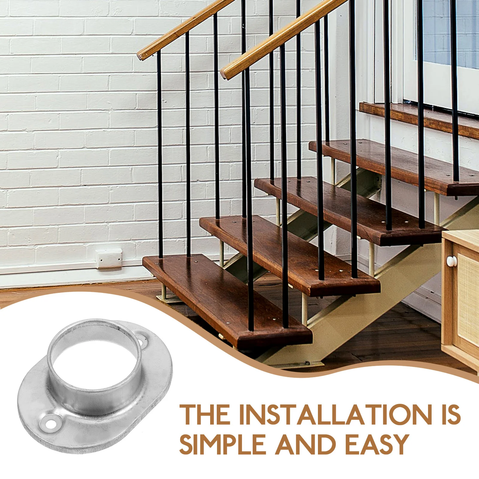 6Pcs Round Post Base Zinc Steel Floor Flange Heavy Duty Railing Deck Handrail Bracket Round Tube Caps Deck Railing Bracket
6Pcs Round Post Base Zinc Steel Floor Flange Heavy Duty Railing Deck Handrail Bracket Round Tube Caps Deck Railing Bracket