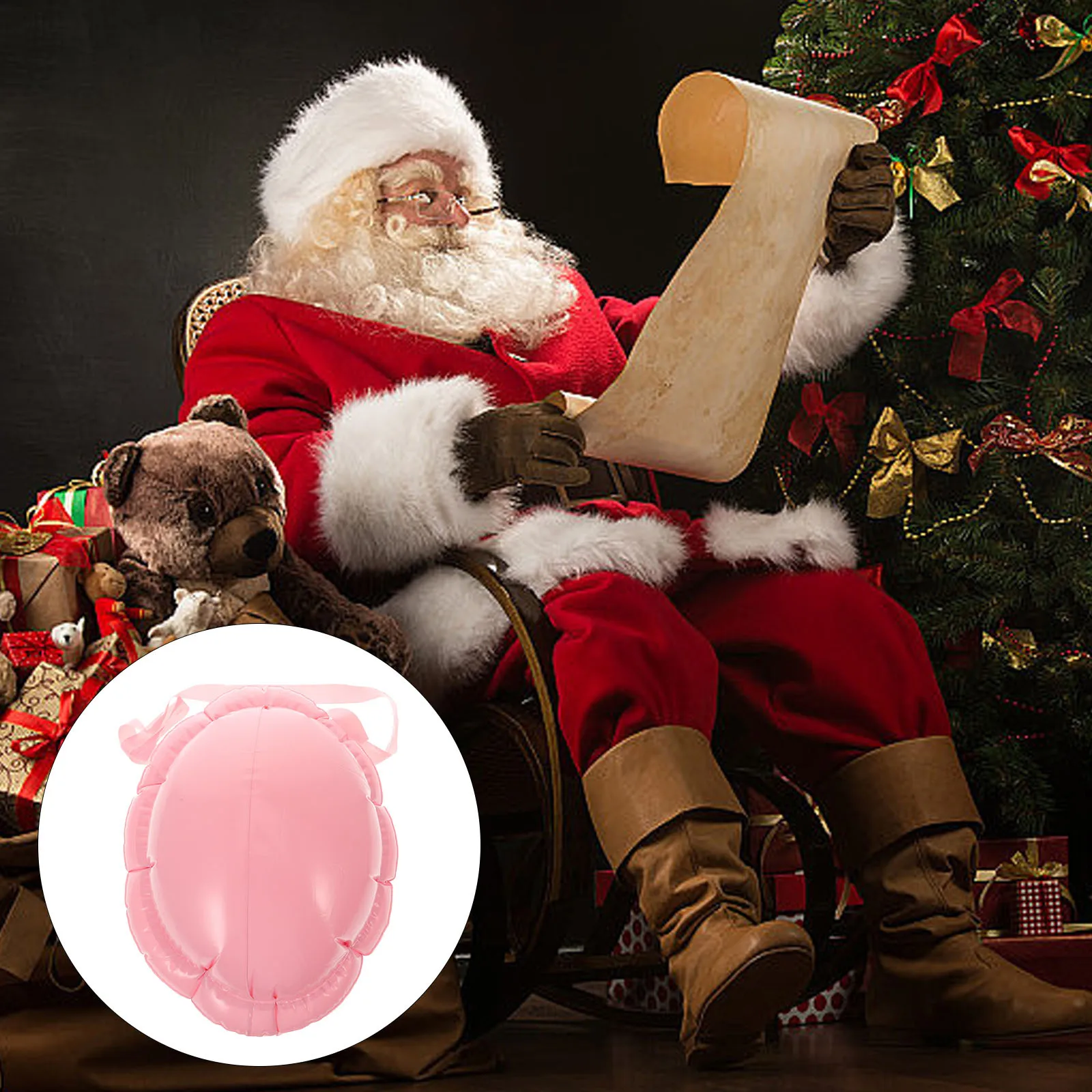 Inflatable Fake Belly Eco-Friendly Santa Claus Costume Christmas Party Cosplay Stuffer Portable Pregnancy Belly Prop Stage
Inflatable Fake Belly Eco-Friendly Santa Claus Costume Christmas Party Cosplay Stuffer Portable Pregnancy Belly Prop Stage