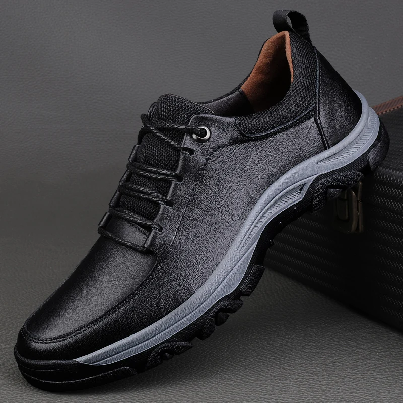 Genuine Leather Men Casual Shoes lace up Black Tenis Masculino Luxury Brand Man Sneakers outdoor fashion Skate Shoes Footwear
Genuine Leather Men Casual Shoes lace up Black Tenis Masculino Luxury Brand Man Sneakers outdoor fashion Skate Shoes Footwear