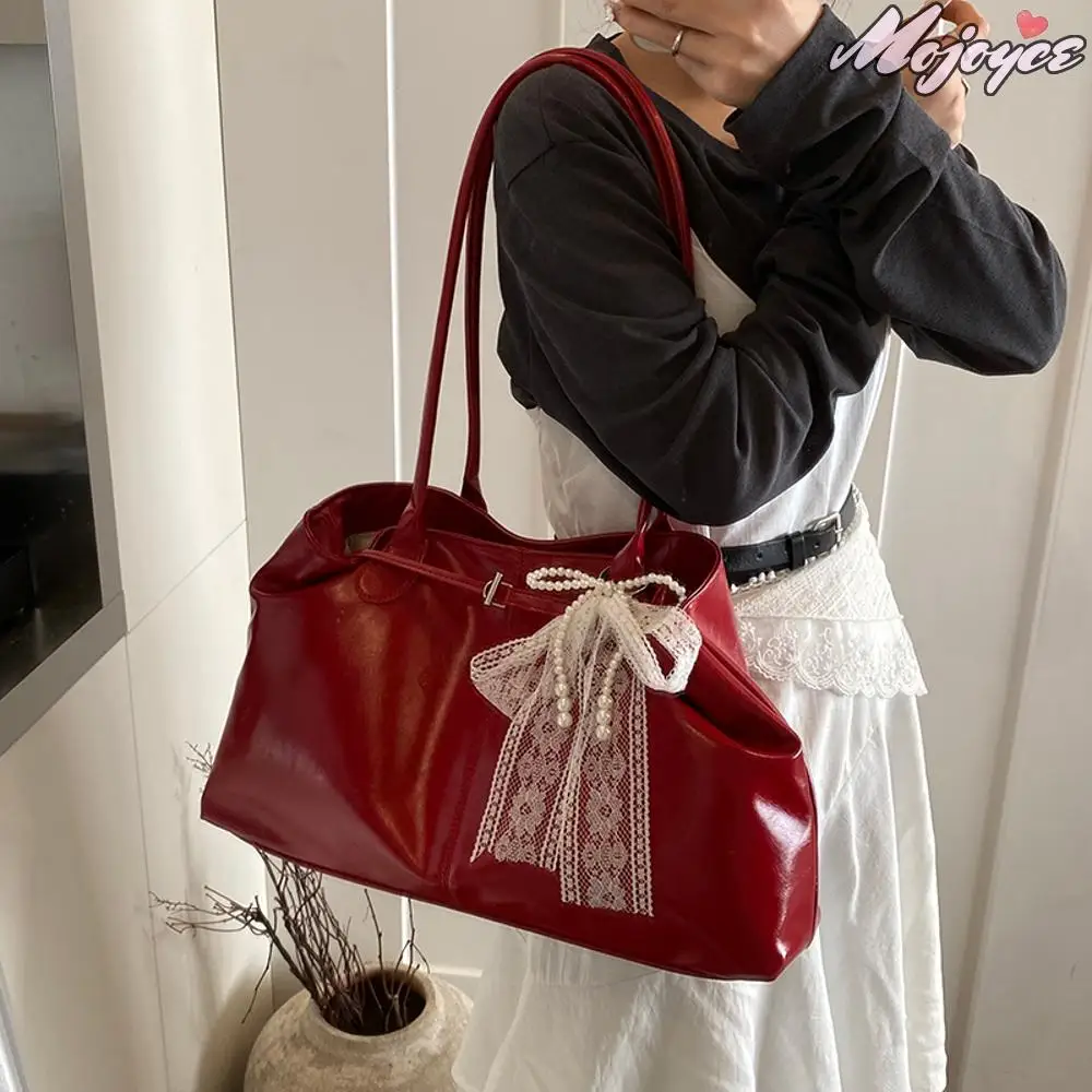 Women Fashion Shoulder Bag with Bow Lace Pendant Causal All-Match Tote Bags PU Leather Retro Hobo Handbag Vintage Underarm Pouch
Women Fashion Shoulder Bag with Bow Lace Pendant Causal All-Match Tote Bags PU Leather Retro Hobo Handbag Vintage Underarm Pouch