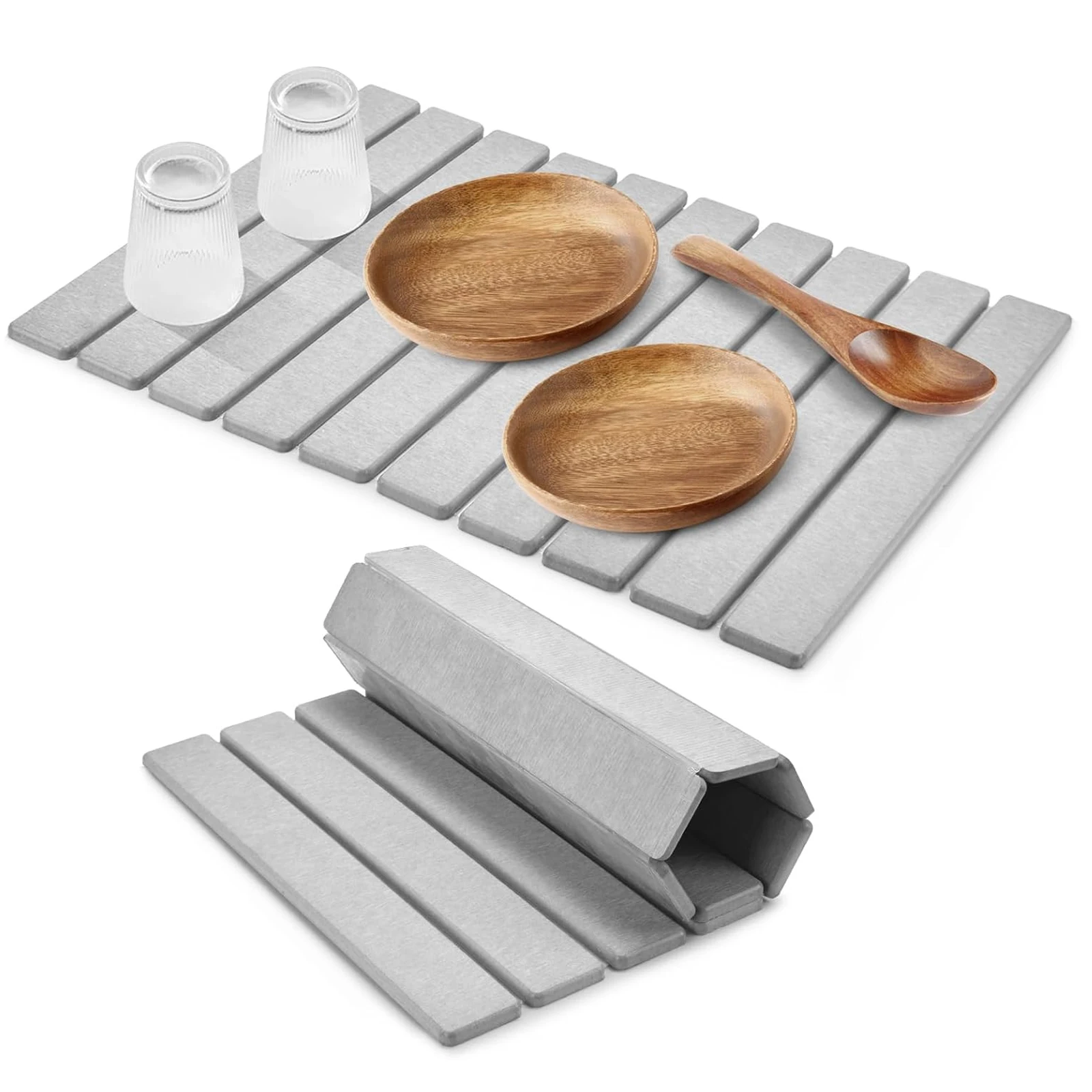 Stone Dish Drying Mat for Kitchen Foldable Stone Dish Drying Mat Stone Drying Pad Reusable Dish Drainer Mat for Dishes Bottles
Stone Dish Drying Mat for Kitchen Foldable Stone Dish Drying Mat Stone Drying Pad Reusable Dish Drainer Mat for Dishes Bottles